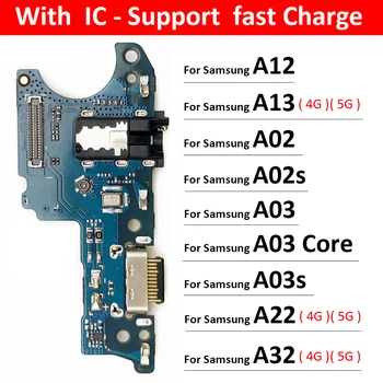 USB Зарядное Устройство Зарядная Плата Док-порт Разъем Гибкий Кабель Для Samsung A12 A02 A02s A03s A03 Core A13 A22 A32 A33 A53 A04 4G 5G