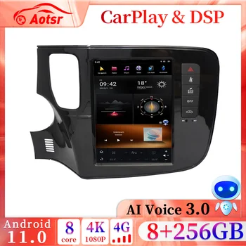 8 + 256 ГБ Android 11,0 Автомобильный Мультимедийный Плеер Радио для Mitsubishi Outlander 3 2012-2018 Видео 4G Стерео Аудио Головное устройство Carplay