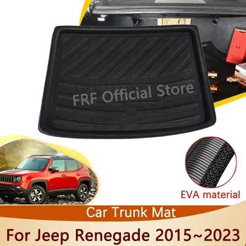 для Jeep Renegade 2015 2016 2017 2018 2019 2020 2021 2022 2023 Автомобильные аксессуары Коврик для багажника напольный лоток Водонепроницаемый ковер для багажника