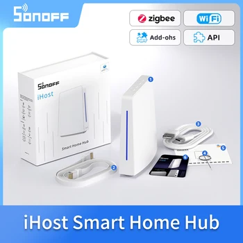 SONOFF IHost Smart Home Hub Беспроводной Шлюз Wi-Fi Zigbee Стандартный Протокол Smart Scene Датчик домашней Безопасности Система 