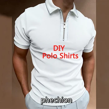 phechion, Новая Модная Мужская Рубашка поло с 3D Принтом 