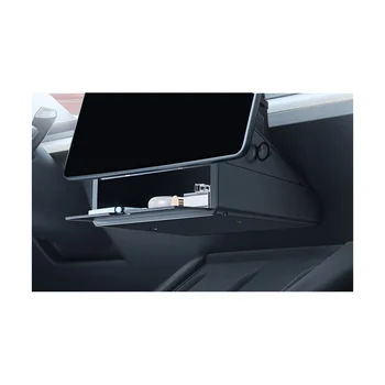Навигационный экран центрального управления автомобилем, коробка для хранения, полка для хранения, аксессуары для интерьера для Tesla Model 3 Y 2020-2023