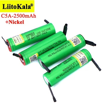 2023 Liitokala VTC5A 2600 мАч 18650 Литиевая батарея 30A разряда 18650VTC5 для аккумуляторов power bank + Никелевые листы