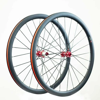 Аутентичный комплект колес для шоссейного велосипеда Toray с дисковым тормозом из углеродного волокна