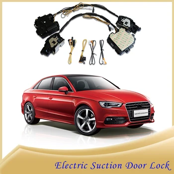 Умный Автоматический Электрический Всасывающий Дверной замок для Audi A6 A4 Q5 Q7 2014-2023 Автоматическое мягкое закрытие двери Автомобиля Super Silence Автомобильная дверь