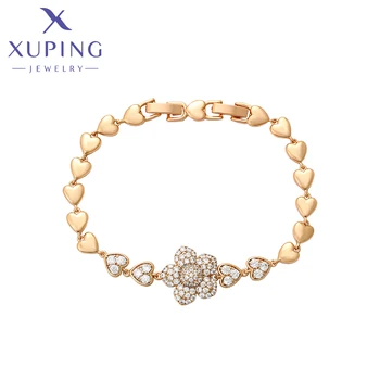 Xuping Ювелирные изделия Мода Новое поступление женский браслет золотого цвета подарок на день рождения X000701258
