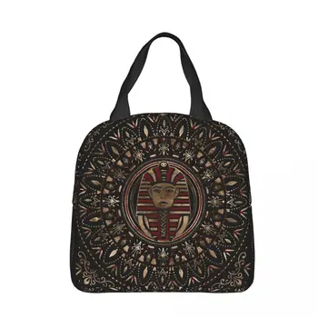 Портативная сумка для ланча короля Тутанхамона в египетской мифологии, холодильник для льда, изоляционные сумки для хранения продуктов для пикника