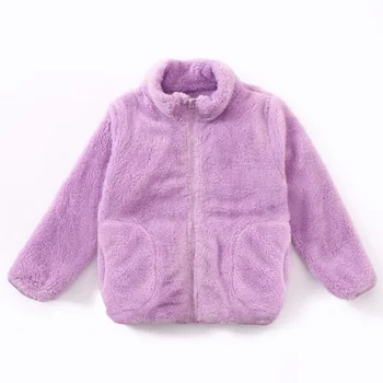 Детская осенне-зимняя флисовая куртка для мальчиков и девочек, коралловые бархатные топы в западном стиле, одежда для родителей и детей, детские куртки