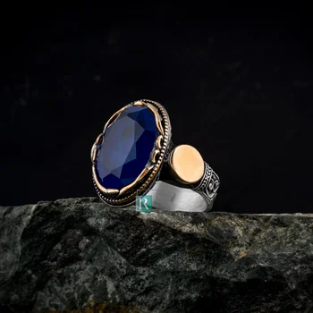 Кольцо из стерлингового Серебра 925 пробы с овальным цирконом, стильный дизайн, ювелирные изделия Для Мужчин, подарок, Гарантированное Высокое качество, быстрая доставка