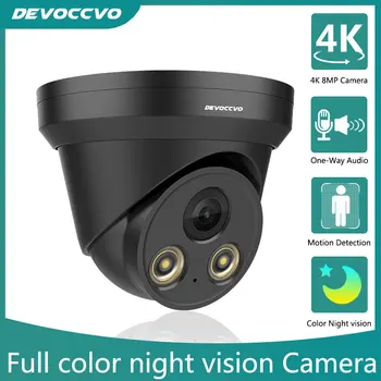 Ultra HD 4K 8MP CCTV PoE IP камера Безопасности Уличная Наружная Внутренняя Onvif Двойная камера ночного видения с обнаружением человека