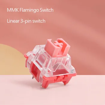 MMK Flamingo Mx Переключатель 3pin RGB Линейный 45g 62g Для Механической клавиатуры Для GK61 GK64 GH60 RK61 Пользовательская клавиатура с Подсветкой Для Геймера