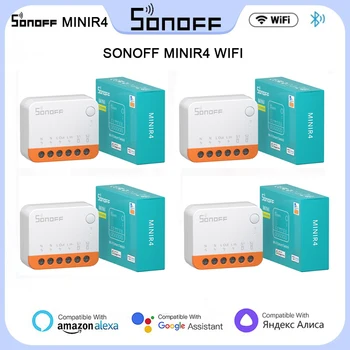 SONOFF MINIR4 WiFi Switch Mini Extreme Релейный Модуль 2-Полосное Управление Smart Switch Поддержка R5 S-MATE Alexa Alice Google Home