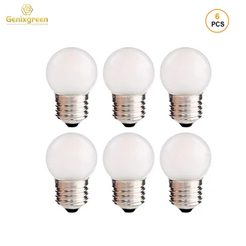 G40 Мини Матовая Светодиодная Лампочка 1,5 Вт E26 E27 Теплый Холодный Белый 2700K 6000K Edison Globe Молочный Мяч для Гольфа Лампа для Струнной Лампочки