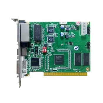 TS802D Отправляющая карта 60 Гц 30 Гц Выходной Двухпортовый DVI Полноцветный Синхронный светодиодный Экранный Дисплей Видеокарта Управления