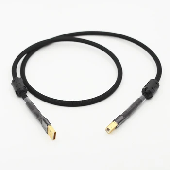 Hi-Fi USB кабель Высокого Качества от типа A до Типа B Hi-Fi Кабель для передачи данных Для Декодера DAC Звуковая карта Аудиокабель Линии передачи данных DAC