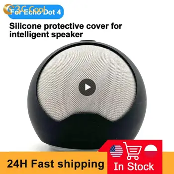 Силиконовый чехол для динамика Amazon Echo Dot 4 Пылезащитный чехол Мягкий чехол для аксессуаров для динамиков Echo Dot 4