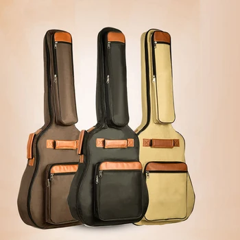 40/41-дюймовый чехол для акустической гитары в стиле фолк, водонепроницаемый чехол для гитары, рюкзак для путешествий, 5 мм, Носимые сумки с хлопковой подкладкой, рюкзак