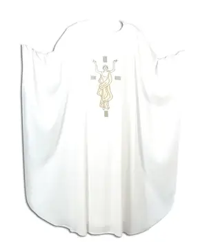 Облачение священника Христианский костюм Костюмы священника Из белого полиэстера Для взрослых Католическая религиозная Церемониальная одежда Одеяние священника