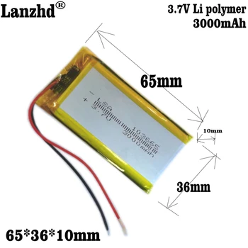 103565 3000 мАч 3,7 В Перезаряжаемая литий-полимерная батарея для GPS PSP PAD, планшета, электронной книги, банка питания, электроинструмента, POS-машины