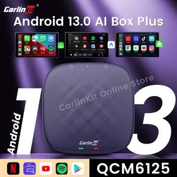 Carlinkit Android 13 Ai Box 8 Core Tv Box CarPlay Беспроводной Android Auto GNSS Youtube Netfilx IPTV Spotify для OEM Проводной CarPlay