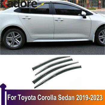 Для Toyota Corolla Седан 2019-2021 2022 2023 Автомобильные Дефлекторы Окон Защита От Ветра И Солнца, Козырек От Дождя, Аксессуары Для Укладки Автомобилей