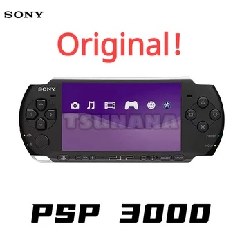 Оригинальная портативная игровая консоль Sony PSP PSP3000 Black Console с картой памяти 16 ГБ 32 ГБ 64 ГБ 128 ГБ Игровая консоль