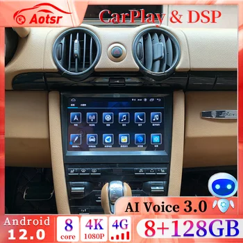 CarPlay Wifi Android 12 Автомобильный мультимедийный радиоплеер GPS Навигация для Porsche Cayman 911 987 Boxster 997 стерео автомагнитола