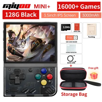 Miyoo Mini Plus ретро игровая консоль 3,5-дюймовый IPS экран WiFi игровая консоль видеоплеер 10000 + игр 3000 мАч для взрослых и детей