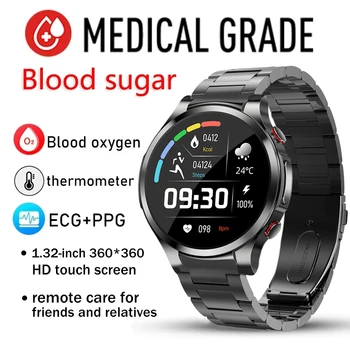 2023 Новые Мужские Спортивные Смарт-часы ECG + Дистанционный Мониторинг сердечного ритма и артериального давления 1,32 Дюйма 360*360 HD Smart Watch