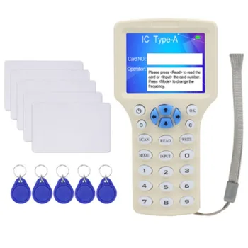 RFID Копировальный аппарат Дубликатор 125 кГц Ключ-карта NFC Считыватель Писатель 13,56 МГц Зашифрованный Программатор USB UID Копия карты-Бирки