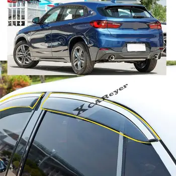 Для BMW X2 2019 2020 2021 2022 Наклейка для укладки кузова Автомобиля, Пластиковое Оконное Стекло, Ветровой козырек, защита от дождя/Солнца, вентиляционные детали