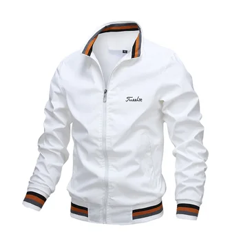 Американский Бренд, Осенняя куртка для гольфа, Мужская одежда, Повседневная спортивная куртка для гольфа, Модная весенняя ветрозащитная мужская куртка для гольфа