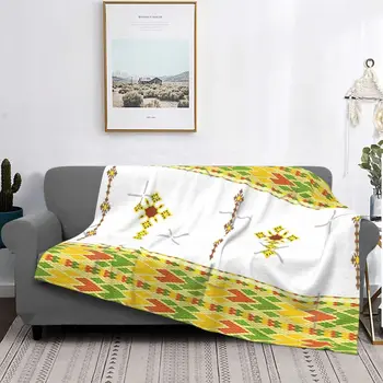 Эфиопское одеяло Habesha Tibeb Telet Покрывало На кровать Плед Диван кровать Клетчатое одеяло Флисовое одеяло Пикник Одеяло