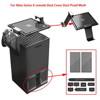 Для консоли Xbox series X Пылезащитный чехол + Силиконовые пылезащитные заглушки Комплект Наушники Игровой контроллер Ручка Полка Стеллаж Аксессуары