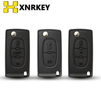 XNRKEY Флип-чехол для автомобильных Ключей с дистанционным управлением для Peugeot 206 207 208 2008 307 308 3008 407 508 5008 подходит Citroen C 2 C3 C4 Picasso