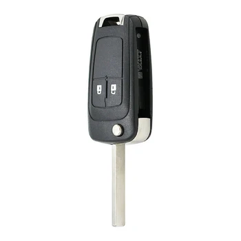 1 шт. чехол для ключей от автомобиля, 2 кнопки, Складной корпус для ключей, запасные части Для Opel Astra J Corsa E, для Opel Adam 2013-2016