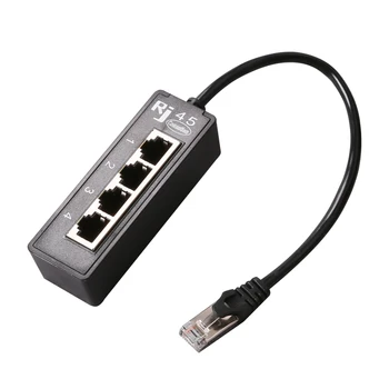 RJ45 От 1 мужчины до 4 Женщин LAN Ethernet Разъем 2/3 Порта Разветвитель кабеля Ethernet Сетевой Удлинитель Аксессуары Для Кабельного адаптера