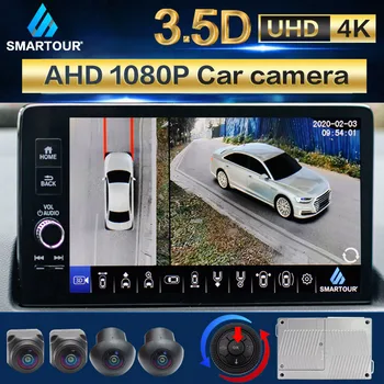 Smartour 360 Градусов 3.5 D Автомобильная Камера С Видом с высоты Птичьего полета, Многоугольная Камера 1080P AHD CCD, 4-канальный Видеорегистратор, Парковочная Система