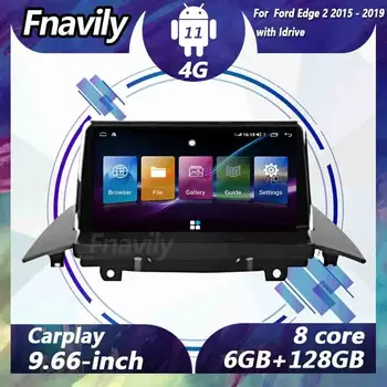 Fnavily Android 11 автомобильный аудио Для Ford Edge 2 с Idrive видео DVD-плеер радио автомобильные стереосистемы навигация GPS DSP BT 2015-2019