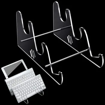 Акриловый держатель дисплея клавиатуры, Механическая подставка для клавиатуры, Полка для стола, Лоток для хранения клавиатуры, Компьютерный планшет, рамка для фотографий