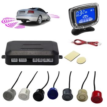 Интеллектуальный датчик парковки, ЖК-дисплей с переключателем, 12 В, автоматический датчик заднего хода, Парковочный радар, монитор, Детекторная система