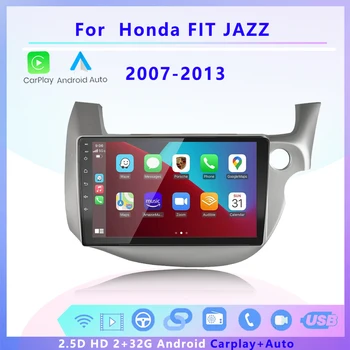Автомобильный радиоприемник 2 din экран Android мультимедийный стереоплеер беспроводной Carplay Auto GPS BT для Honda Fit JAZZ 2007 2008 2009 2010-2013