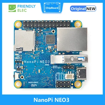 FriendlyELEC NanoPi NEO3 1 ГБ/2 ГБ DDR4 RK3328 Cortex A53 Четырехъядерный 64-разрядный процессор Поддерживает обновление ядра Linux Ubuntu Nanopi NEO2