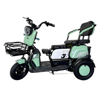 Электрический Трехколесный Велосипед 60v20a Для Взрослых Trike Тройной До И После Двойного Барабанного Тормоза Большой Емкости Для Хранения 3-Колесный Скутер