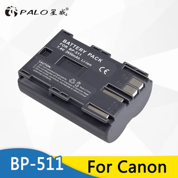 PALO 7,4 в 2650 мАч BP-511A BP-511 BP 511 511A BP511 BP511A Батарея + ЖК-USB зарядное устройство для камеры Canon EOS 40D 300D 5D 20D 30D 50D