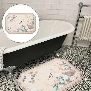 Впитывающие коврики с рисунком цветов и птиц Для ванной Комнаты, предотвращающие попадание наркотиков