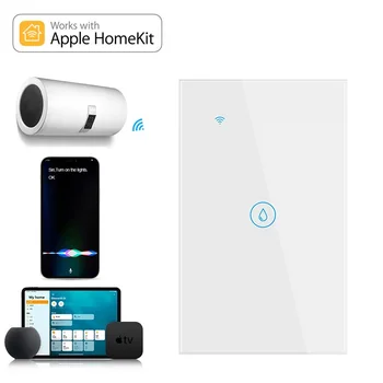 Liligood Apple Siri HomeKit 20A Беспроводной Сенсорный Настенный Бойлер, Выключатель Водонагревателя, Электрический Свет, ПРИЛОЖЕНИЕ Smart Life Для Google Alexa