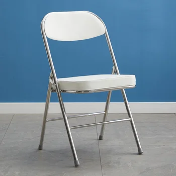 Складные Кухонные Обеденные стулья Mobile Relax Минималистичные Металлические Обеденные Стулья Кожаные Белые Cadeira Gamer Мебель для столовых