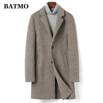 BATMO /новое поступление 2020 года, осенне-весенний мужской тренч из высококачественной шерсти, повседневные куртки из альпаки, S9959