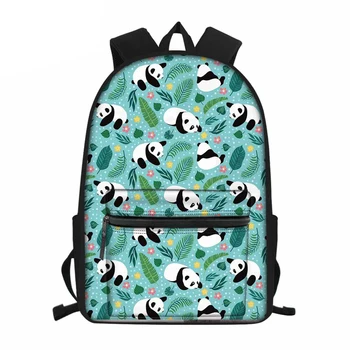 Детские школьные сумки для женщин с принтом милой панды, рюкзак для ноутбука, школьная сумка для подростков, детская школьная сумка для книг